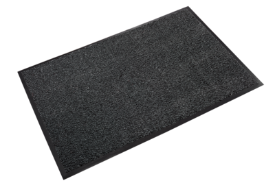 Crown Dust-Star Microfiber Wiper Floor Mat, 48 x 72, Charcoal (CWNDS0046CH)