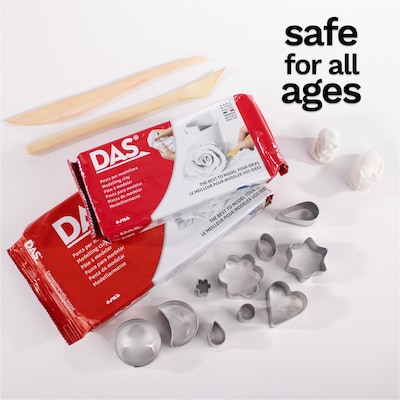 DAS Modeling Clay Air Hardening, White, 2.2lb, 2/Bundle (DASF387500-2)