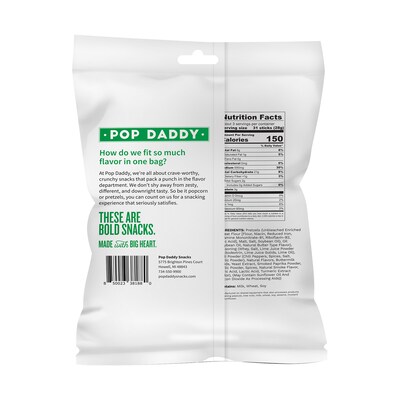 Pop Daddy Mexican Street Corn Seasoned Pretzels, 3 oz., 15/Pack (220-02550)