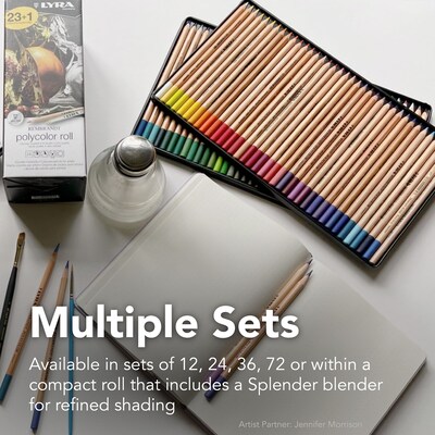 Lyra Rembrandt Professional Colored Pencils, Assorted Colors, 25/Set (LYXL2001240)