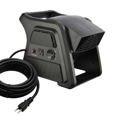 Techni Home 600 CFM Floor Fan, 3 Speed, Black (RTA-13B-FAN)