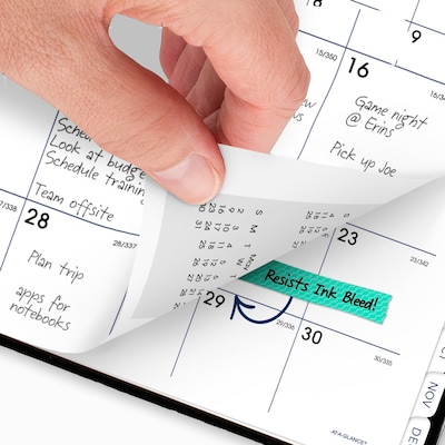 2027 AT-A-GLANCE DayMinder 8" x 11" Weekly Appointment Book Planner, Faux Leather Cover, Black (G520H-00-27)