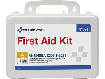 First Aid Only First Aid Kits, 94 Pieces, White (91324)