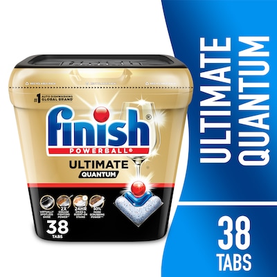 Finish Ultimate Quantum Dishwasher Detergent Tablets, Unscented, 38 Tablets/Tub (51700-99828)