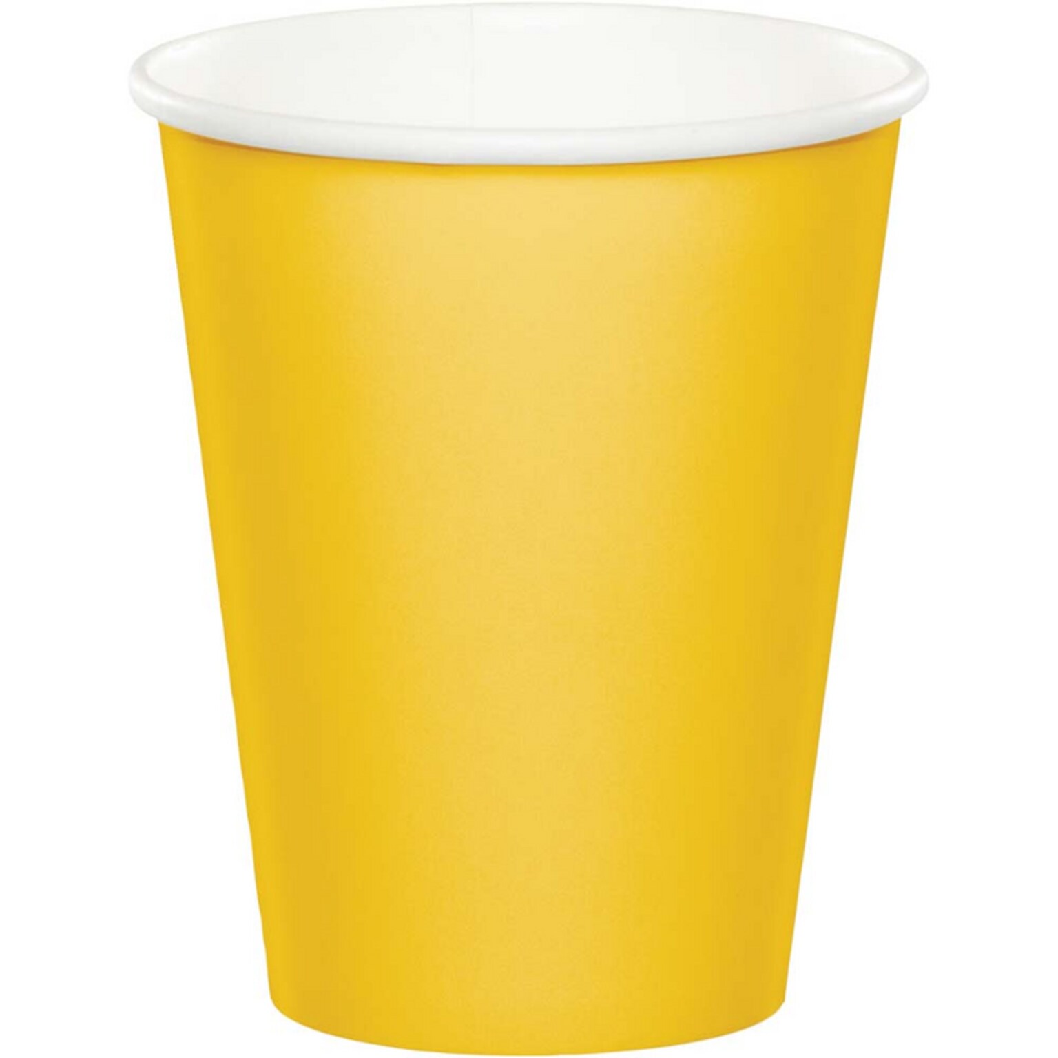 Creative Converting Touch of Color Paper Cups, School Bus Yellow, 240/Carton (561021B)