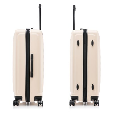 US Army FOX 3-Piece Hardside Spinner Carry-On Luggage Set, TSA Checkpoint Friendly, Sand (USLFOXSML-SAN)