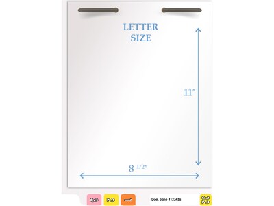 Medical Arts Press Heavy Duty End Tab File Folder, Straight-Cut, Letter Size, White, 40/Box (S-09461-WHT)