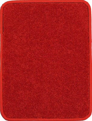 Joy Carpets Endurance Polyester 6' x 6' Machine Tufted Rug, Red (80P-07)