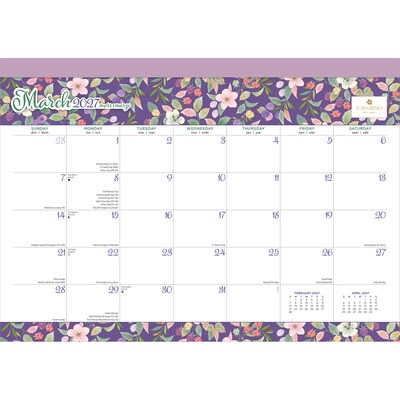 2027 BrownTrout House of Turnowsky 15.5 x 11 Monthly Desk Pad Calendar, Assorted Colors (9798330713431)