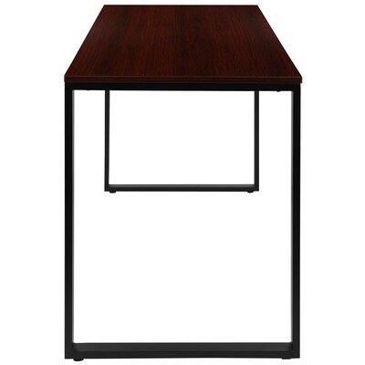 Flash Furniture Tiverton 55"W Industrial Modern Computer Desk, Mahogany/Blank (ST45-0527-PF)