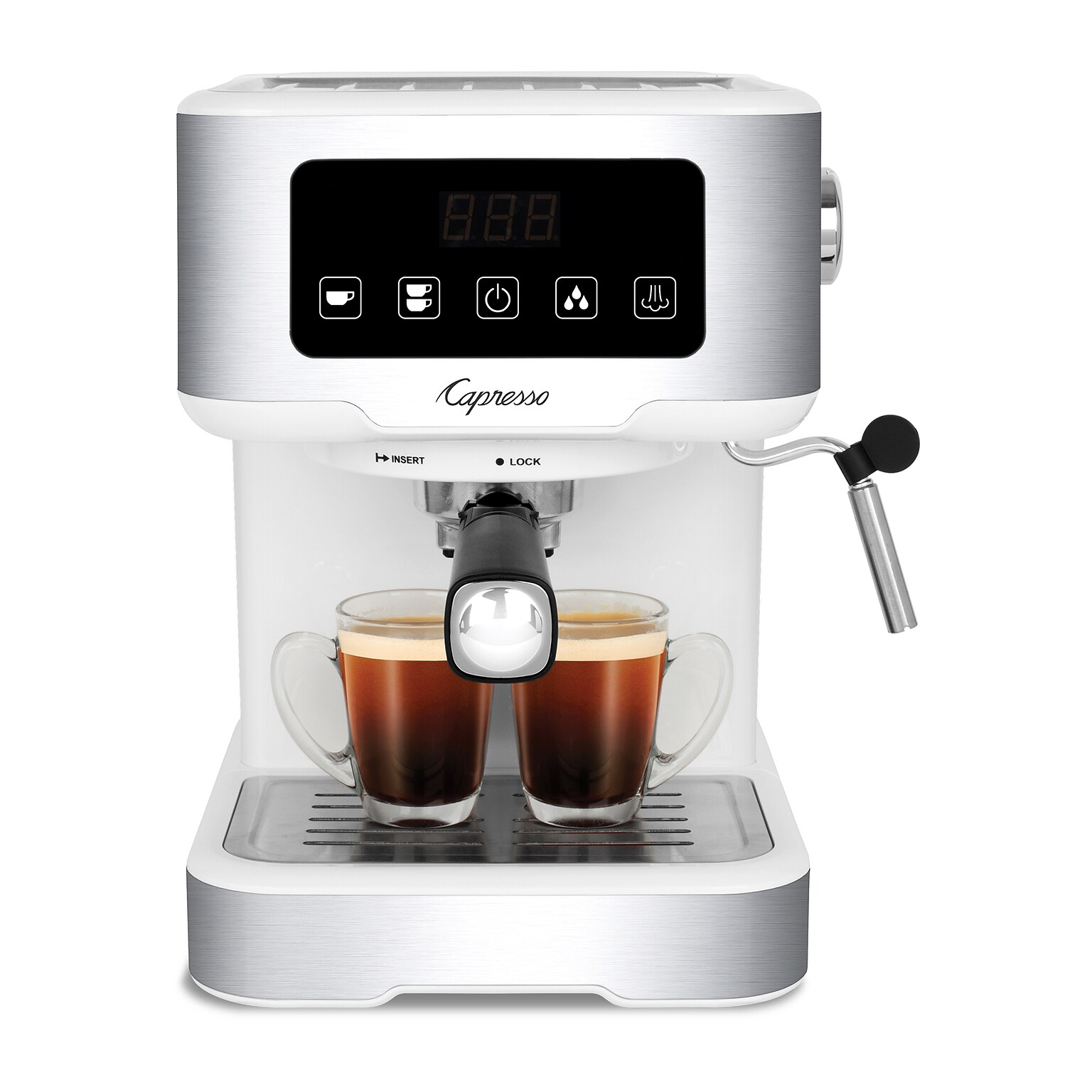Capresso Cafe TS 2-Cups Pump/Automatic Espresso Machine, White (129.02)