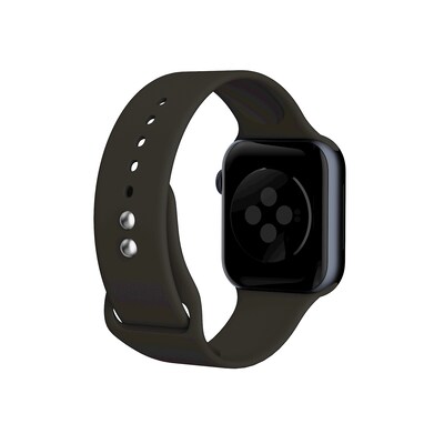 LAX Dual Clasp Silicone Band for Apple Watch, Cocoa