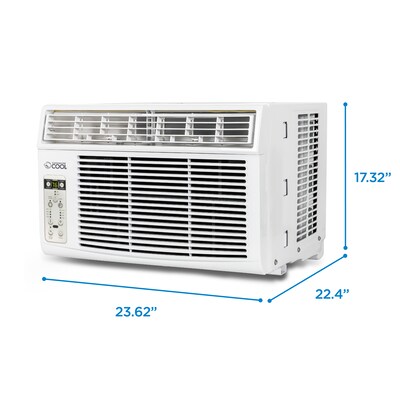 Commercial Cool 115-Volt 8,000 BTU Window Air Conditioner, with Remote, White (CWAM08W6C)
