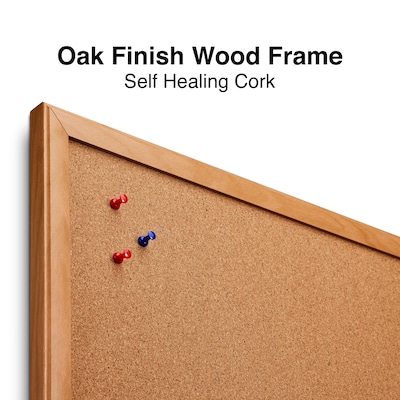 Staples Standard Cork & Dry Erase Whiteboard, 4' x 3' (28324-CC)
