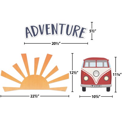 Teacher Created Resources Moving Mountains Road Trip The Adventure Begins Bulletin Board Set, 15 Pie