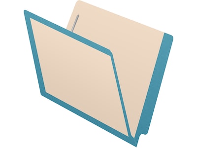 Medical Arts Press Reinforced End Tab File Folder, Straight-Cut, Letter Size, Manila/Blue, 50/Box (S-09473-BLU)