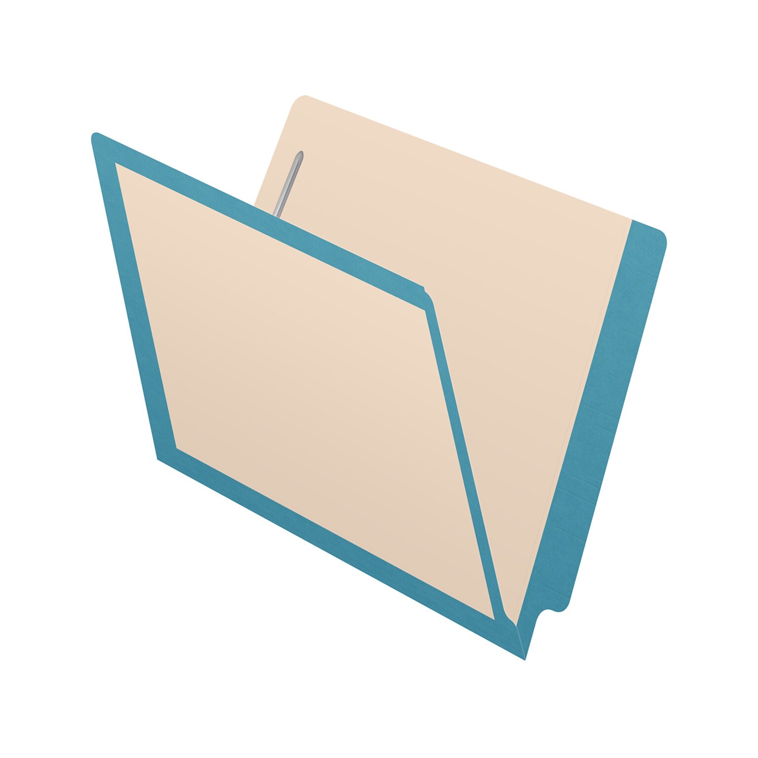 Medical Arts Press Reinforced End Tab File Folder, Straight-Cut, Letter Size, Manila/Blue, 50/Box (S-09473-BLU)