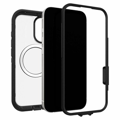 OtterBox Defender Series XT Pro MagSafe Case for iPhone 17, Shock Absorbing, Dark Side Black (76-000100)