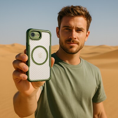 SaharaCase Venture Series MagSafe Phone Case for iPhone 16e, Shock Absorbing, Cactus Green (CP00823)