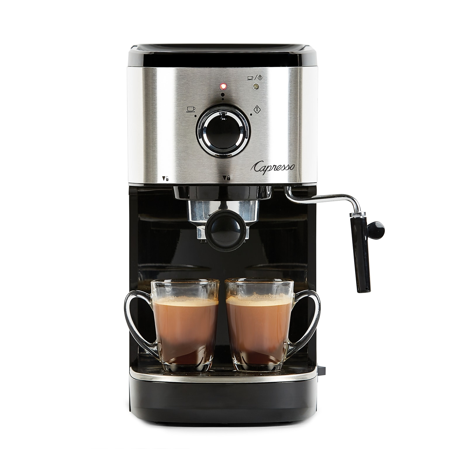 Capresso 2-Cups Pump/Automatic Espresso Machine, Silver (120.05)