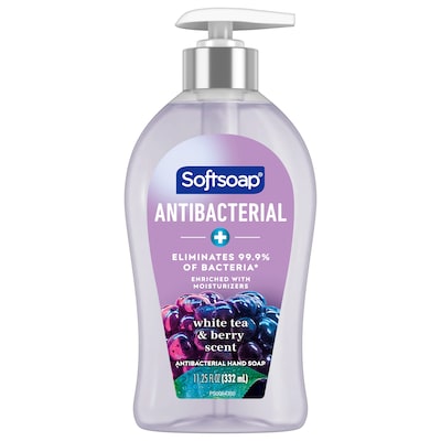 Softsoap Antibacterial Liquid Hand Soap, White Tea & Berry Scent, 6/Carton (US03574ACT)