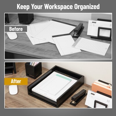 Mind Reader Metal Accessory Tray, Black (WDMTRAY-BLK)