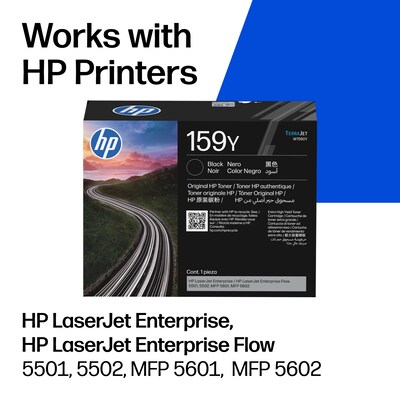 Original HP 159Y Extra High Yield Black LaserJet Toner Cartridge (W1590Y), print up to 26,000 pages