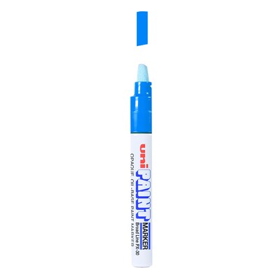 Uni PAINT PX-30 Oil-Based Paint Marker, Broad Line, Blue Ink (63733)