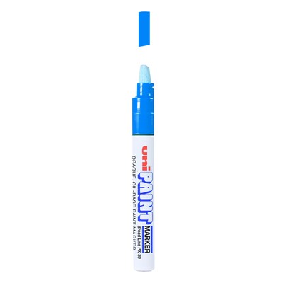 uni PAINT PX-30 Oil-Based Paint Marker, Broad Line, Blue Ink, Each (63733)