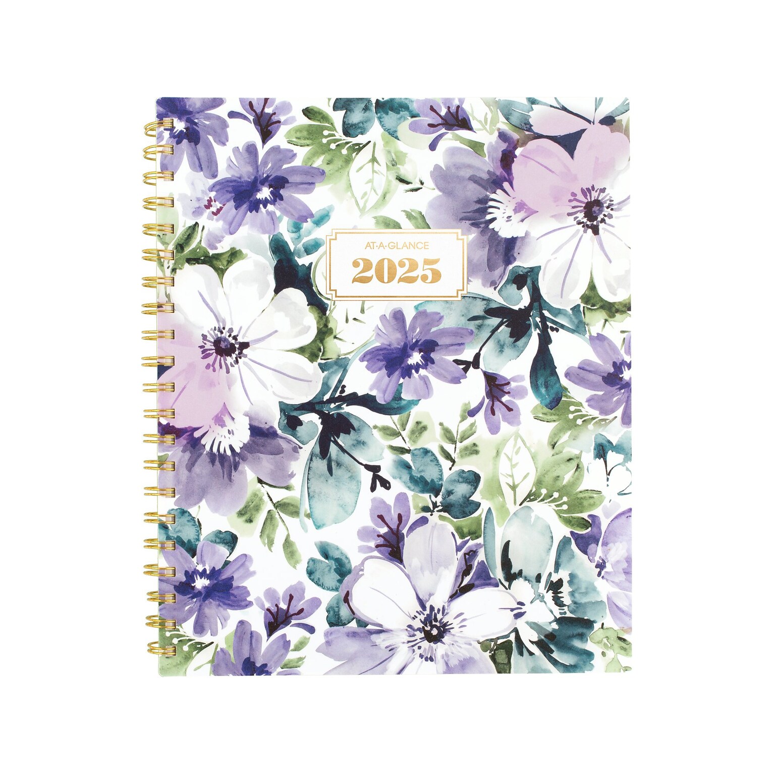 2025 AT-A-GLANCE Badge Floral 8.5 x 11 Weekly & Monthly Planner, Poly Cover, Multicolor (1722F-905-25)