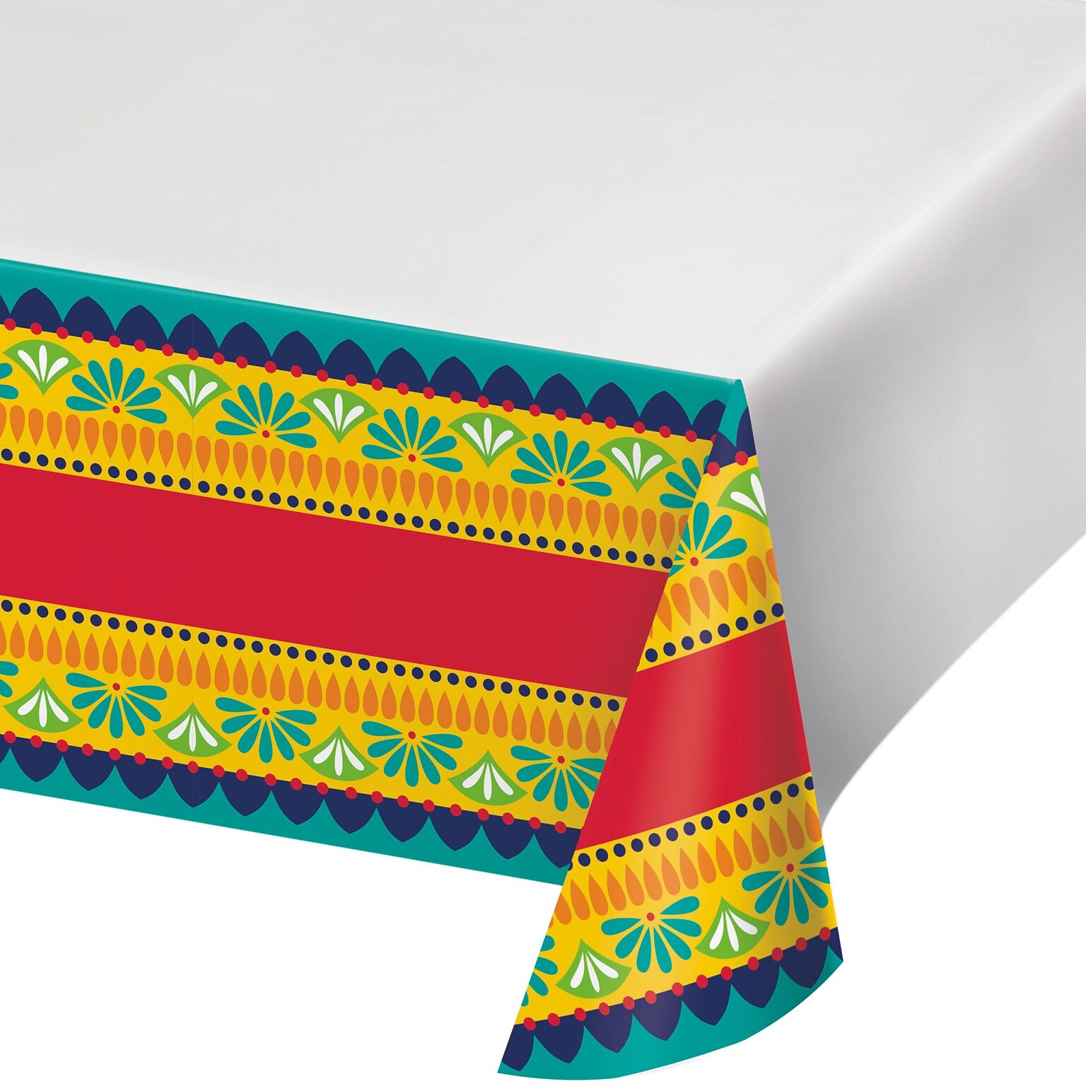 Creative Converting Fiesta Pottery Paper Tablecloths, 3/Pack (DTC374432TC)
