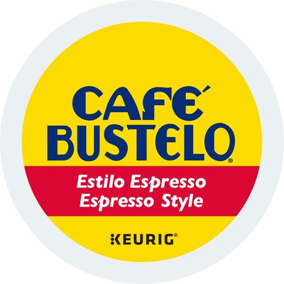 Cafe Bustelo Espresso Style Coffee Keurig® K-Cup® Pods, Dark Roast, 192/Box (5000346117)