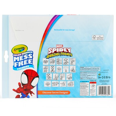 Crayola Color Wonder: Spidey and His Amazing Friends Coloring Book, 18 Pages, 2 Sets/Bundle (BIN752784-2)
