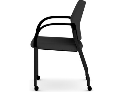 HON Ignition Fabric Multipurpose Stacking Chair, Black (HIGS6.F.H.U.CU10.T)