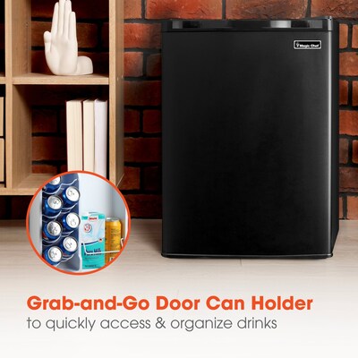 Magic Chef Adjustable Temperature Control Refrigerators, 2.6 Cu. Ft., Black (HMAR265BE)