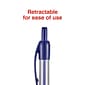 Staples® Retractable Ballpoint Pens, Medium Point, 1.0mm, Blue, 12/Pack (50794)