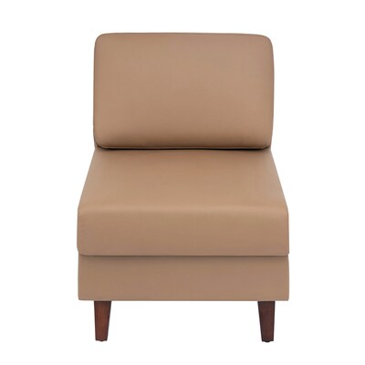 Flash Furniture Hercules Artemis LeatherSoft Middle Reception Chair, Cognac (ZB8921MCOGNAC)