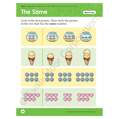 Evan-Moor Smart Start Acvitity Book Basic Skills Bundle, Grade PreK Workbook, 3 Books/Set (EMC6271)