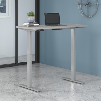Bush Business Furniture Move 60 27"-48" Adjustable Standing Desk, Platinum Gray/Cool Gray Metallic (M6S4824PGSK)