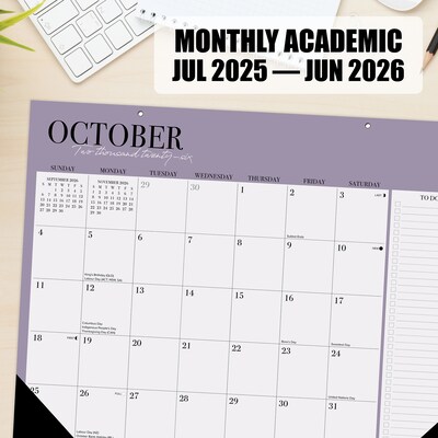 2026-2027 Willow Creek Modern 22" x 17" Academic Monthly Desk Pad Calendar (66027)