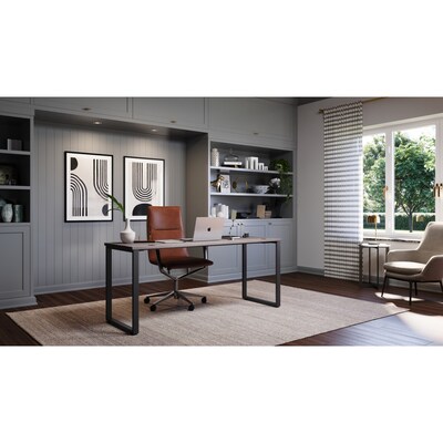 Hirsh Computer and Office Desk, 72" x 30", Black/Weathered Charcoal (23985)