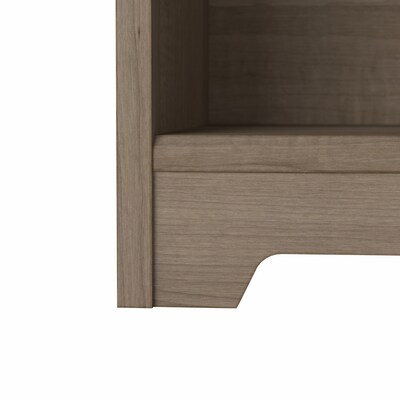 Bush Furniture Cabot 66"H 5-Shelf Bookcase with Adjustable Shelves, Ash Gray (WC31266)