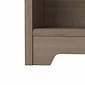 Bush Furniture Cabot 66"H 5-Shelf Bookcase with Adjustable Shelves, Ash Gray (WC31266)