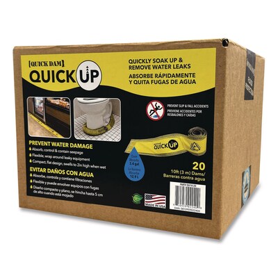 Quick Dam Quick Ups, 4  x 10 Ft. x 2, 20/Box (QU10-20)