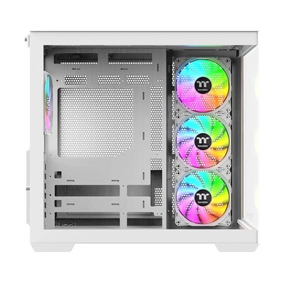 Thermaltake View 380 WS ATX Mid-Tower Computer Case, Snow (CA-1Z2-00M6WN-WS)