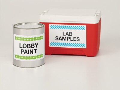 Avery Durable Laser Identification Labels, 5 x 8 1/8, White, 100 Labels Per Pack (6579)
