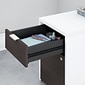 Bush Business Furniture Jamestown 2-Drawer Vertical File Cabinet, Locking, Letter/Legal, Storm Gray/White, 23.66" (JTF116SGWHSU)