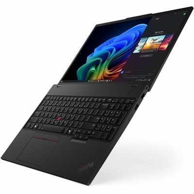 Lenovo ThinkPad T16 Gen 4 16" AI Laptop, Copilot+ PC, AMD Ryzen AI 5 PRO 340, 2 GHz, 16GB RAM, 256GB SSD, Windows 11 Pro, Black