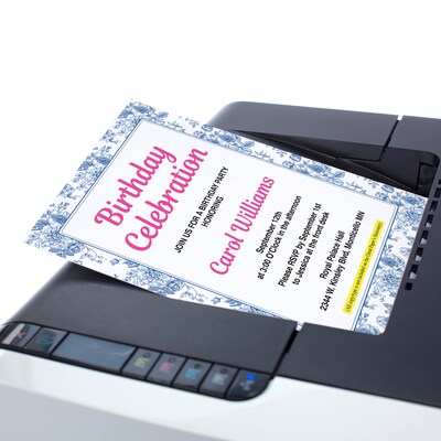 Great Papers Blue Toile Floral Everyday Letterhead, Multicolored, 50 Sheets/Pack (2025010)