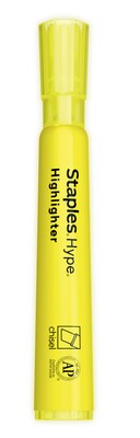 Staples Hype Tank Highlighters, Chisel Tip, Assorted, 5/Pack (29228)